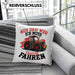 Bauer Landwirt Geschenk Kissen mit Füllung 40x40 Aus Dem Weg Ich Muss Traktor Fahren Geschenkidee Jungs (Grau) Rosa Trendation