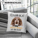 Cocker Spaniel Besitzer Kissen mit Füllung 40x40 Geschenk Lustiger Spruch Geschenkidee Ich Kann Nicht Mein Cocker Spaniel Hat Nein Gesagt (Grau) Rosa Trendation