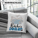 Bücher Dealer Kissen mit Füllung 40x40 Geschenk für Bücher-Verkäufer Bibliothek Geburtstag Spruch Geschenkidee Bester Bibliothek (Grau) Blau Trendation