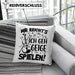 Geigenspieler Geschenk Kissen mit Füllung 40x40 Geigenspielerin Geigen Spruch Mir Reichts Ich Geh Geige Spielen (Grau) Blau Trendation