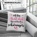 Kissen mit Füllung 40x40 Ich Bin Nicht Dick Ich Bin Schwanger Geschenk Überraschung Schwangerschaftsverkündung (Grau) Rosa Trendation
