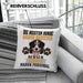 Berner Sennen Besitzer Kissen mit Füllung 40x40 Geschenk Lustiger Spruch Geschenkidee Besitzerin Berner Sennen Haben Personal (Grau) Grau Trendation