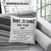 Bester Freund Beste Freundin Geschenk Kissen mit Füllung 40x40 Definition Lustiger Spruch BFF Beste Friends Häferl (Grau) Blau Trendation