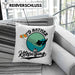 Kitesurfing Kissen mit Füllung 40x40 Geschenk für Kitesurfer Geschenkidee I'd Rather Be Kitesurfing (Grau) Rosa Trendation