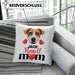 Jack Russell Besitzer Mom Mama Kissen mit Füllung 40x40 Geschenk Lustiger Spruch Geschenkidee Jack Russell Besitzerin (Grau) Grau Trendation