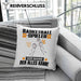 Basketballspieler Kissen mit Füllung 40x40 Geschenk für Basketballspieler Der Mann Der Alles Kann Geschenkidee zum Geburtstag (Grau) Grau Trendation