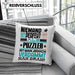 Puzzler Geschenk Kissen mit Füllung 40x40 Lustige Geschenkidee für Puzzler Geburtstag Niemand Ist Perfekt Aber Als Puzzler Ist Man Nah Dran (Grau) Grün Trendation