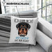 Rottweiler Besitzer Kissen mit Füllung 40x40 Geschenk Lustiger Spruch Geschenkidee Ich Kann Nicht Mein Rottweiler Hat Nein Gesagt (Grau) Blau Trendation