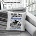 Dachdecker Geschenk Kissen mit Füllung 40x40 Geschenkidee Spruch Männer Es Gibt 2 Arten von Menschen (Grau) Blau Trendation