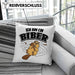 Bieber Kissen mit Füllung 40x40 Biebermotiv Geschenk Tierwohlhaber (Grau) Grün Trendation