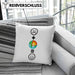 Geologe Kissen mit Füllung 40x40 Geschenk für Geologen Lustige Geschenkidee :( + Geologie = :) Geburtstag (Grau) Rosa Trendation