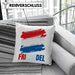 Holland Fan Kissen mit Füllung 40x40 Geschenk Holländer Frikande (Grau) Grau Trendation