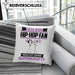 Hip-Hop-Fan Kissen mit Füllung 40x40 Geschenk für Hip-Hop-Fan Geburtstag Lustiger Spruch Was Ist Deine Superkraft (Grau) Blau Trendation