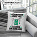 Aquarium-Hobbyist Kissen mit Füllung 40x40 Geschenk für Aquarium-Hobbyist Der Mann Der Alles Kann Geschenkidee zum Geburtstag (Grau) Blau Trendation