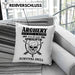Lustige Bogenschießen Kissen mit Füllung 40x40 Bogenschütze Motiv Geschenkidee Pfeil und Bogen Fans (Grau) Grün Trendation