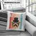 Yorkie Besitzer Kissen mit Füllung 40x40 Geschenk Lustiger Spruch Geschenkidee Retro Vinatge Yorkie (Grau) Grün Trendation