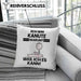 Kanute Geschenk Kissen mit Füllung 40x40 Lustiger Spruch Ich Bin Kanute Warum Weil Ich Es Kann Geschenkidee Bester Kanute Geburtstag (Grau) Blau Trendation