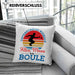 Boule Kissen mit Füllung 40x40 für Boule-Spieler als Geschenkidee Spruch Unterschätze Niemals Einen Alten Mann Beim Boule (Grau) Blau Trendation