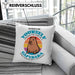 Kissen mit Füllung 40x40 Capybara-Spruch Geschenk für Capybara Liebhaber Geschenkidee (Grau) Rosa Trendation