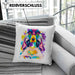 Cocker Spaniel Besitzer Farbe Love Kissen mit Füllung 40x40 Geschenk Lustiger Spruch Geschenkidee Cocker Spaniel Besitzerin (Grau) Blau Trendation