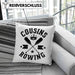 Cousins Rowing Kissen mit Füllung 40x40 Geschenk Rudern Paddelboot Cousinen-Treff Cousins (Grau) Rosa Trendation