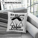 Gleitschirm-Flieger Kissen mit Füllung 40x40 Geschenk Gleitschirmflieger Geschenkidee Fallschirm Paraglider Ich Bin Kein Engel Aber Fliegen Kann Ich Trotzdem (Grau) Blau Trendation