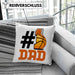 Basketball-Trainer Basketballer Nummer 1 Dad Vater Kissen mit Füllung 40x40 Geschenk Basketball Papa Geschenkidee Bester Papa Der Welt Vatertag Lustige Geschenkidee (Grau) Rosa Trendation