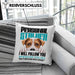 Jack Russell Besitzerin Kissen mit Füllung 40x40 Geschenk Lustiger Spruch Geschenkidee Personal Stalker (Grau) Rosa Trendation