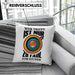 Bogenschießen Kissen mit Füllung 40x40 mit Bogenschütze Spruch - Geschenk für Pfeil und Bogen Fans Wer Trifft Ist Nur Zu Faul Zum Suchen (Grau) Grau Trendation