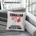 Fußballfan Kissen mit Füllung 40x40 Geschenk für Fußballfan Der Mann Der Alles Kann Geschenkidee zum Geburtstag (Grau) Grau Trendation