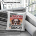 Australian Shepherd Besitzerin Frauchen Kissen mit Füllung 40x40 Geschenk Lustiger Spruch Geschenkidee Vorsicht Vor Dem Frauchen (Grau) Grau Trendation