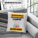 Camper Kissen mit Füllung 40x40 Geschenk Lustiger Spruch Geschenkidee für Camper Achtung Hochleistungs Camper Bei Der Arbeit (Grau) Rosa Trendation
