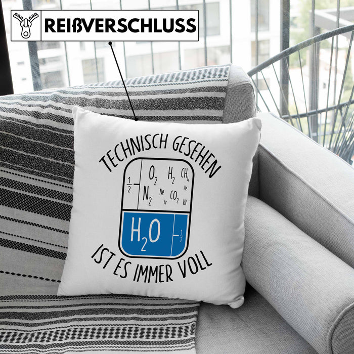 Lustige Kissen mit Füllung 40x40 mit technischem Spruch - Ideales Geschenk für Geburtstag (Grau) Grün Trendation