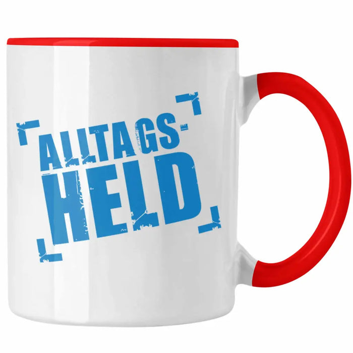 Alltags-Held Lustige Tasse Büro Kaffeetasse Kaffeebecher Kollege Kollegin Männer — TrendationStore