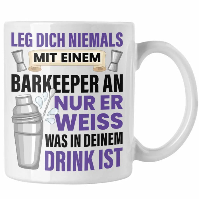 Barkeeper Tasse Geschenk Barmann Getränkemischer Spruch Barmixer Gesch — TrendationStore