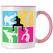 Break-Dance Tasse Geschenk Jungs Breakdancer Geschenkidee Geburtstag Weihnachten Bunt Rosa Trendation