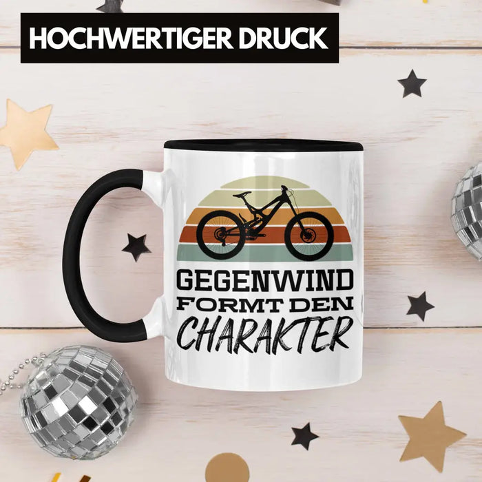 Trendation Fahrradfahrer Tasse – Lustige Kaffeetasse Für Radler, Beidseitig Bedruckt, Spülmaschinenfest, In Deutschland Gedruckt
