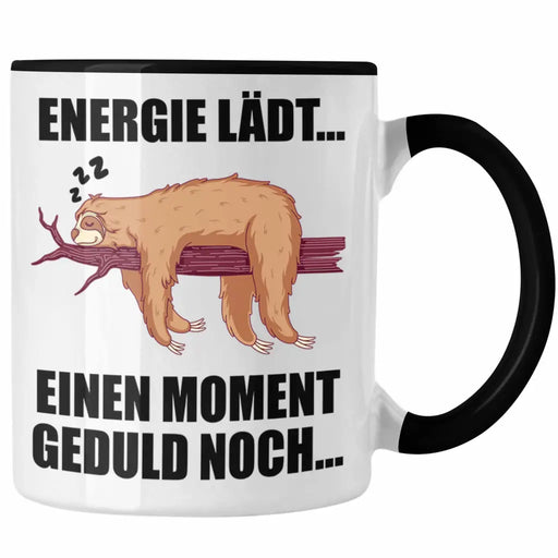 Faultier Tasse mit Spruch Geschenk Arbeitskollege Kollege Kaffeetasse Frauen Männer Trendation