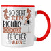 Fetcher Tasse Geschenk So Sieht Ein Richtig Cooler Fetcher Aus Geschenkidee Spruch Lustig Becher Rot Trendation
