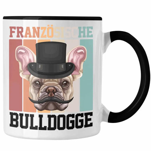Französische Bulldogge Besitzer Tasse Geschenk Lustiger Spruch Geschenkidee Retro Vinatge Französische Bulldogge Trendation
