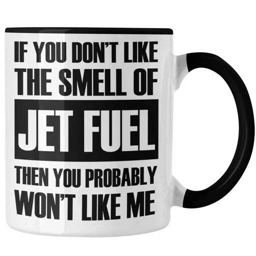 Jet Fuel Tasse Geschenk für Fluglotsen mit Spruch Trendation