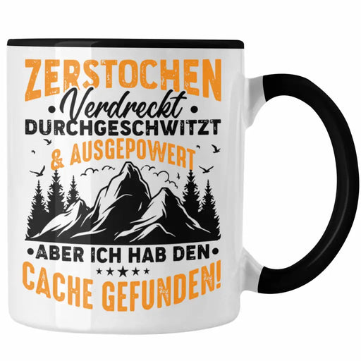 Geocaching Tasse Geschenk Lustiger Spruch GPS-Schnitzeljag Geschenkidee Pfadfinder Geburtstag Geocacher Trendation