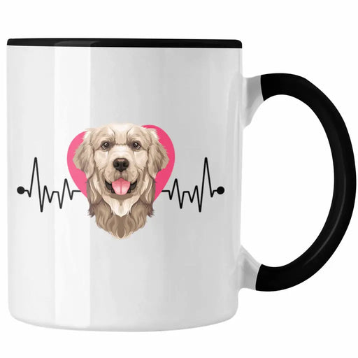 Golden Retriever Besitzer Tasse Geschenk Lustiger Spruch Geschenkidee Herzschlag Golden Retriever Trendation