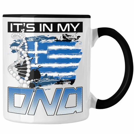 Griechenland Tasse Geschenk für Griechen Geschenkidee Spruch Its In My DNA Trendation