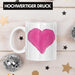 Herz Tasse Valentinstag Kaffeetasse Geschenk für Sie Ihn Liebe Grafik Paare Freund Freundin Weiß Trendation