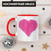 Herz Tasse Valentinstag Kaffeetasse Geschenk für Sie Ihn Liebe Grafik Paare Freund Freundin Rot Trendation