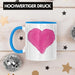 Herz Tasse Valentinstag Kaffeetasse Geschenk für Sie Ihn Liebe Grafik Paare Freund Freundin Blau Trendation
