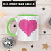 Herz Tasse Valentinstag Kaffeetasse Geschenk für Sie Ihn Liebe Grafik Paare Freund Freundin Grün Trendation
