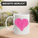 Herz Tasse Valentinstag Kaffeetasse Geschenk für Sie Ihn Liebe Grafik Paare Freund Freundin Weiß Trendation