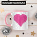 Herz Tasse Valentinstag Kaffeetasse Geschenk für Sie Ihn Liebe Grafik Paare Freund Freundin Rosa Trendation